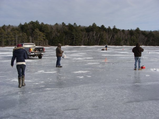 Ice fishin' on Pemiquid